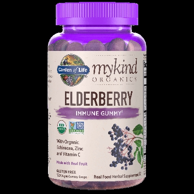 mykind Organics Herbal Baie de Sureau - 120 Comprimés à Croquer