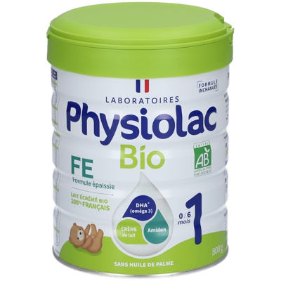 Physiolac Bio 1 Lait pour nourrisson Formule Épaissie