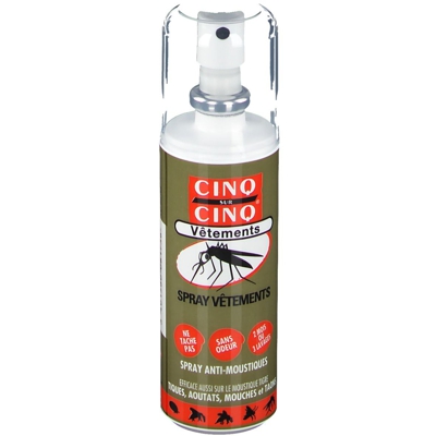 Cinq sur Cinq vêtements et tissus lotion anti-moustiques