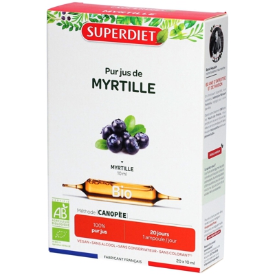 Superdiet Myrtille Bio Ampoule