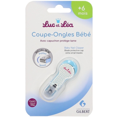 Luc et Léa Coupe-ongles bébé avec capuchon protège-lame
