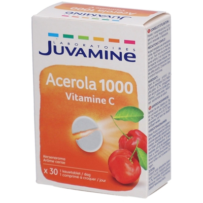 Juvamine Acérola 1000 Vitamine C Goût cerise