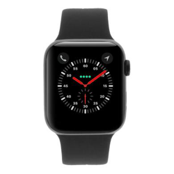 Apple Watch Series 4 - boîtier en acier inoxydable noir 44mm - bracelet sport noir (GPS+Cellular) - comme neuf en oferta