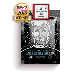 Masque en Feuille d'Argent Skin Renewing Foil Mask™ BARBER PRO 30 g características