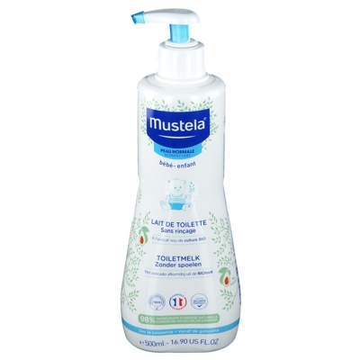 mustela® Lait de toilette sans rinçage à l'avocat Bio