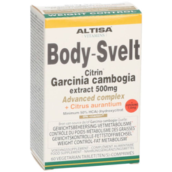 Altisa Body-Svelt Citrin Garcinia cambogia 500mg + piperine características
