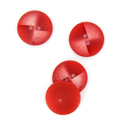 Boutons polyester rouge 20mm en oferta