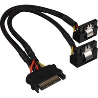 15Pin SATA > 2x 15Pin SATA, Câble en Y
