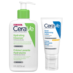 Duo Crème Lavante Hydratante et Crème Hydratante Visage (Matin) CeraVe características