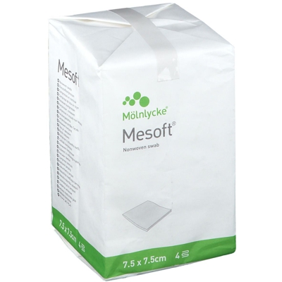 Mesoft® Compresses en nontissé 7,5 x 7,5 cm