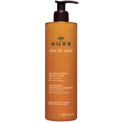 Gel lavant surgras visage et corps Rêve de Miel® NUXE (400 ml)