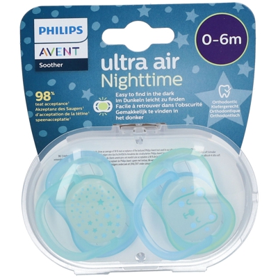 Avent Sucette Ultra Air Night 0-6 Mois (Couleur non sélectionnable)