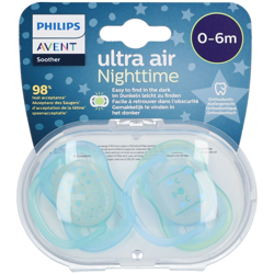 Avent Sucette Ultra Air Night Boy 0-6 Mois (Couleur non sélectionnable) características