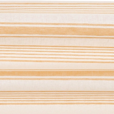 Tissu épais rayures horizontales Baya écru jaune