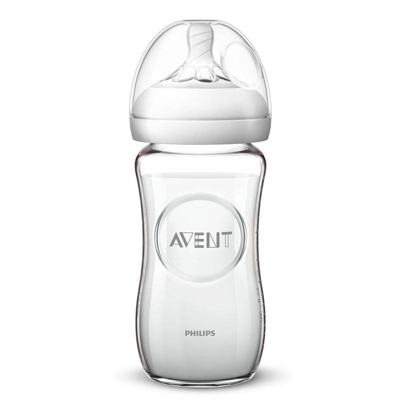 Philips Avent Natural Biberon en verre 240 ml