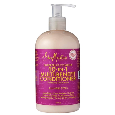 Shea Moisture Après-Shampoing Multi-Action Tous Types de Cheveux au Complexe Superfruit 10 in 1 (379 ml)