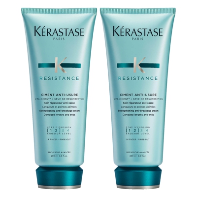 Ciment Anti-Usure Kérastase Resistance - Vita Ciment Advance (200 ml) Duo