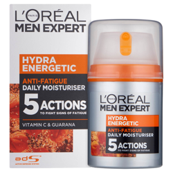 Lotion hydratante anti-fatigue Hydra Energetic Daily Men Expert de L'Oréal (50ml) en oferta