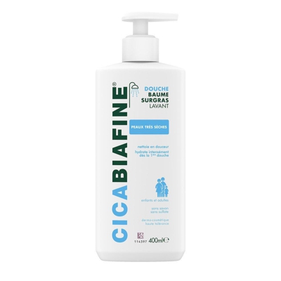 Cica biafine Baume douche surgras hydratant 400 ml