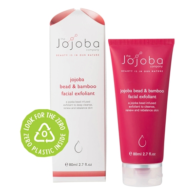 Exfoliant Visage aux perles de Jojoba et poudre de bambou The Jojoba Company 80 ml