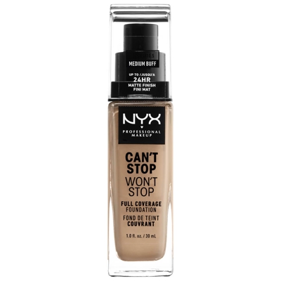 Fond de Teint 24 Heures Can't Stop Won't Stop NYX Professional Makeup (différentes teintes disponibles) - Medium Buff