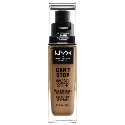 Fond de Teint 24 Heures Can't Stop Won't Stop NYX Professional Makeup (différentes teintes disponibles) - Cinnamon