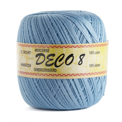 Pelote de fil à crocheter Déco8 - Bleu en oferta
