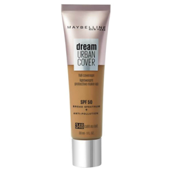 Maybelline Dream Urban Cover SPF50 Foundation 121ml (Various Shades) - 348 Café au Lait características