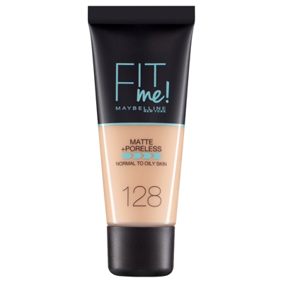 Fit Me! Maybelline Fond de Teint Matte + Poreless 30 ml (différentes teintes disponibles) - 128 Warm Nude