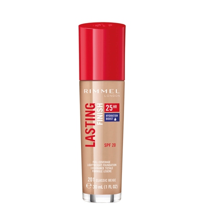 Fond de teint Lasting Finish 25 Hour avec Sérum Comfort Rimmel 30 ml (disponible en plusieurs teintes) - Classic Beige