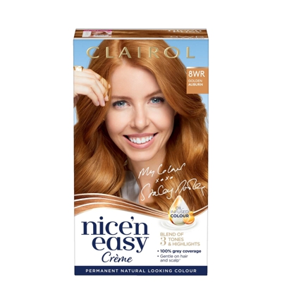 Clairol Nice' n Easy Crème Natural Looking Oil Infused Permanent Hair Dye 177ml (Various Shades) - 8WR Golden Auburn