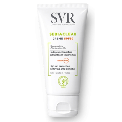 Crème Solaire SEBIACLEAR SPF 50 SVR Laboratoires 50 ml