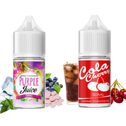Pack  60 ml  arômes concentrés (2 x 30 ml)  Purple Juice - Cola Cherry - 60 ML - Diy - Vapfusion precio
