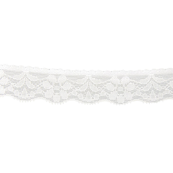 Dentelle nylon extensible blanc 26 mm precio