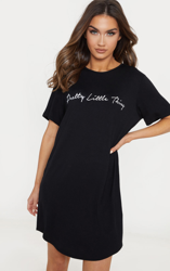 Nuisette noire PRETTYLITTLETHING, Noir precio