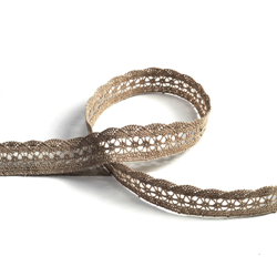 Ruban dentelle 20 mm taupe precio