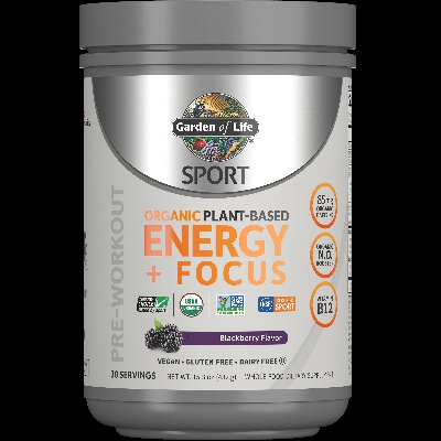 Poudre Énergie Sport Organic Plant-Based - Mûre - 432g