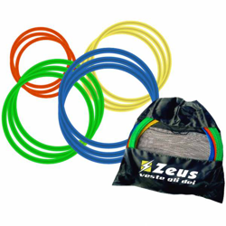 Zeus Lot de 12 Anneaux de coordination Ensemble 60cm avec Sac en oferta