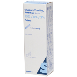 Glycérol/Vaseline/Parafine 15% / 8% / 2% Sandoz® Crème características