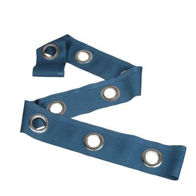 Bande à oeillets bleue