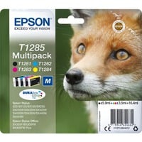 Fox Multipack "Renard" (T1285) - Encre DURABrite Ultra N, C, M, J