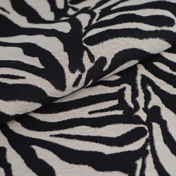Tissu jacquard gobelin imitation peau de zèbre precio