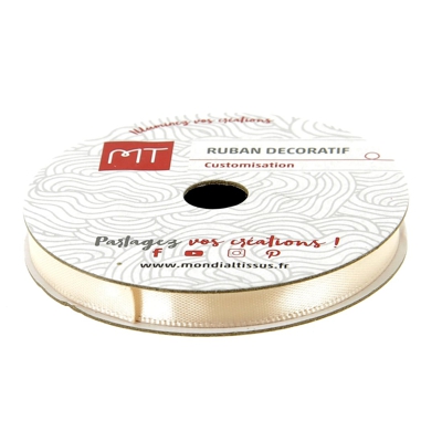 Bobine satin nude 6mm