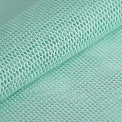 Tissu filet coton bio vert menthe