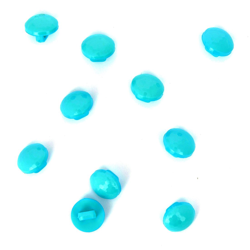 Boutons diamant bleu turquoise 11 mm precio