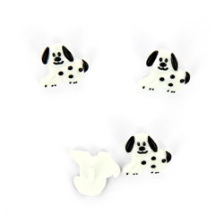 Boutons forme chien blanc 18 mm precio