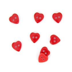 Boutons forme cœur rouge 13 mm precio
