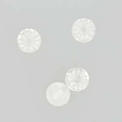 Boutons à queue forme pétale blanc 11 mm en oferta