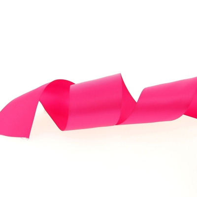 Ruban satin double face 50 mm rose fuchsia