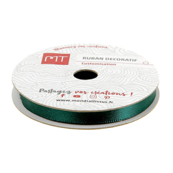 Bobine ruban satin vert foncé 6 mm características